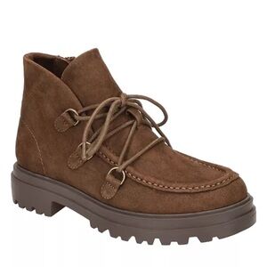 Bella Vita Women's Xandy Lace Up Side Zip‎ Ankle Booties Taupe Size 8 Nardow